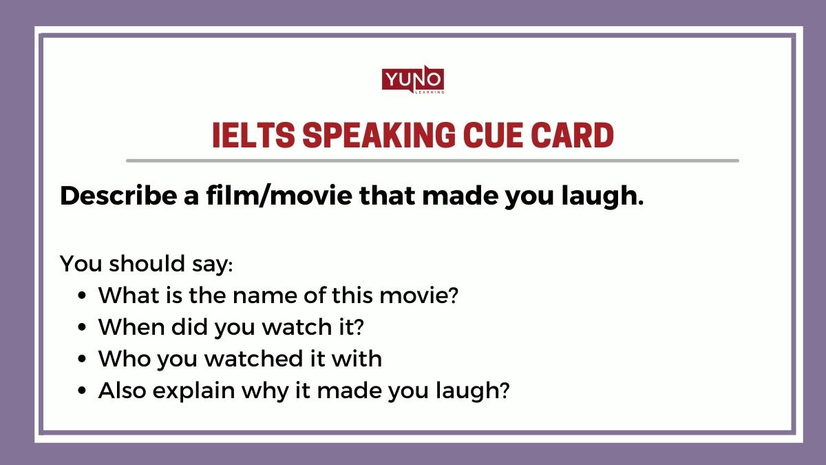 IELTS Speaking Task Cue Card Question With Sample Answer on Film